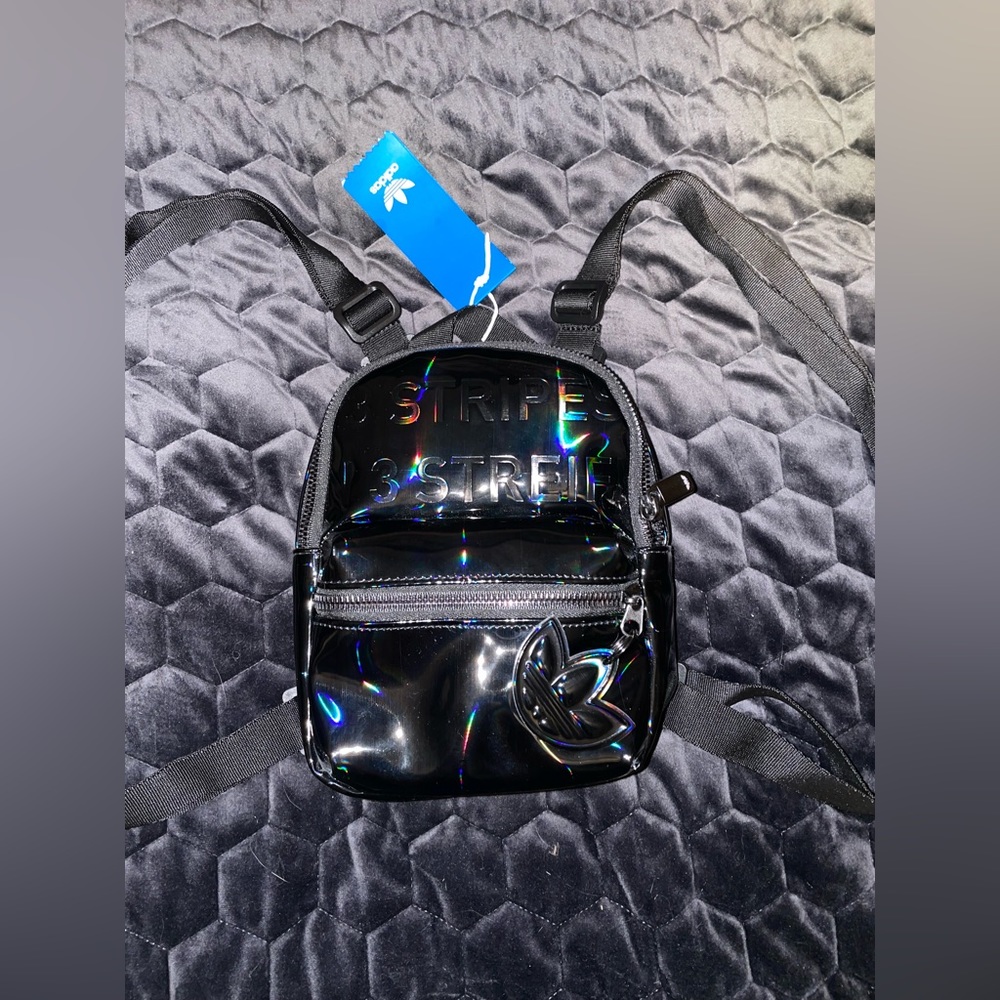 Adidas Three Stripe Holographic Backback NWT